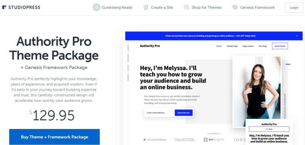 Best WordPress Themes for Blogs - Authority Pro Theme