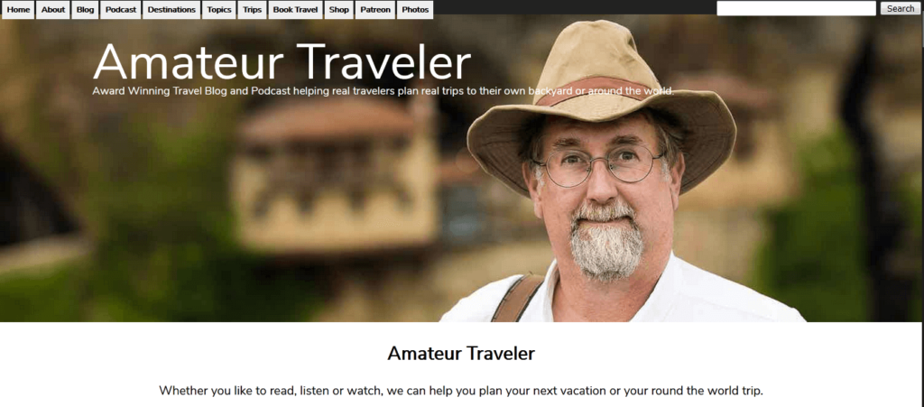 amateur traveler travel blog